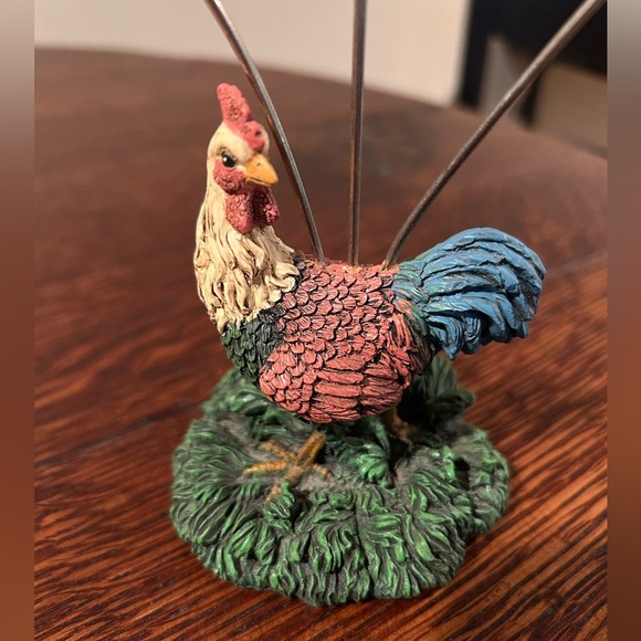 Colorful Rooster Photo Holder Set - Picture 3 of 4
